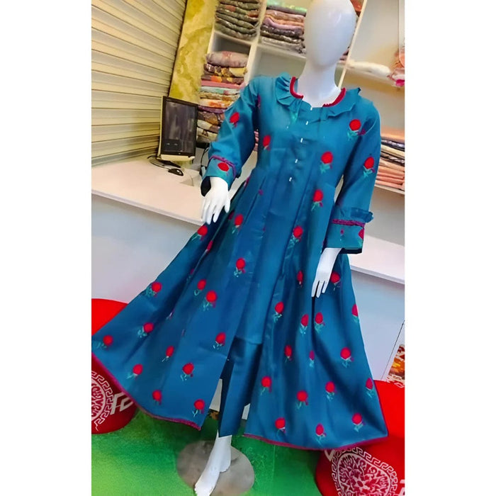 Premium Ladies Embroidered 3-Piece Winter Silka Suit – 3 Pcs Stitch Embroidery Set